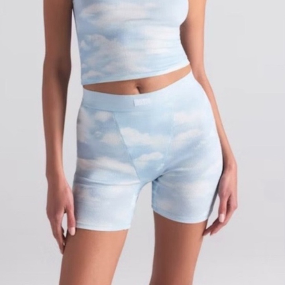 SKIMS Cloud Print Cotton Rib Boxers